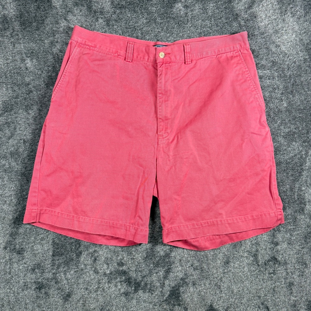 Polo Ralph Lauren Andrew Short Mens 38 Red Pink Cotton Chino Shorts Vintage